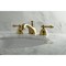 Kingston Brass KS3967AL 8" Widespread Bathroom Faucet, Brushed Brass KS3967AL - alternate 4